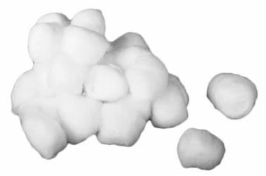 0.2g - 2g absorberende Medische Katoenen Bal, Steriele Watten Witte Geurloos